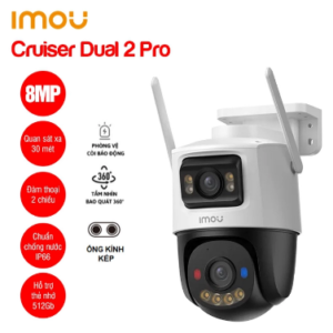 Camera Wifi 8MP iMOU Cruiser Dual 2 Pro ban đêm có màu IPC-S7XFP-8U0WED